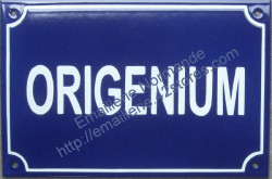 Custumised French enamel street sign 20x30cm (ARIAL BLOCK LETTERS)