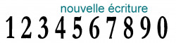 French enamel house number sign (10x15cm) New writting