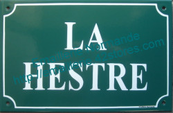 Old writting custumised French enamel street sign 20x30cm