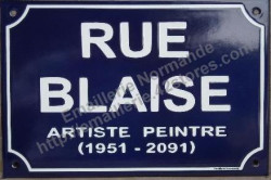 Custumised French enamel street sign 20x30cm (ARIAL BLOCK LETTERS)