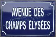 3- Standard enamel street signs