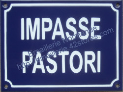 Made to order French enamel sign 15x20cm